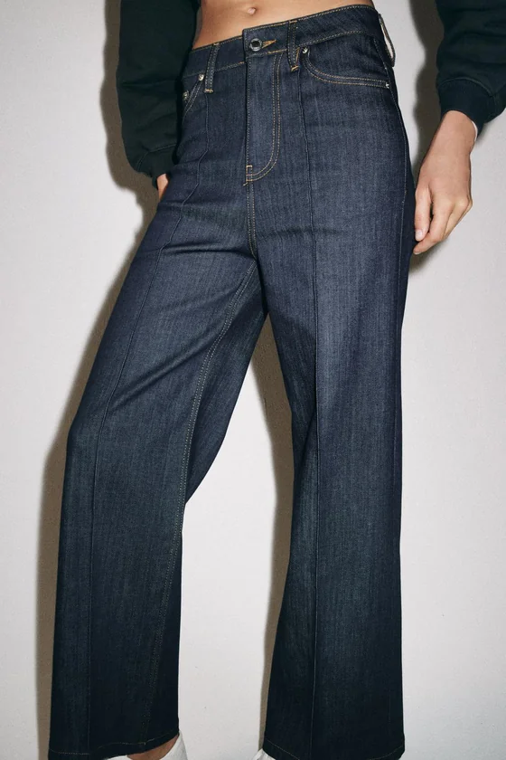 ДЖИНСЫ  С ВЫСОКОЙ ПОСАДКОЙ — коллекция Zara «ZW»