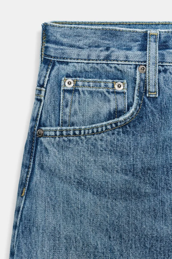 ЗАУЖЕННЫЕ ДЖИНСЫ С ВЫСОКОЙ ПОСАДКОЙ — коллекция Zara «ZW»