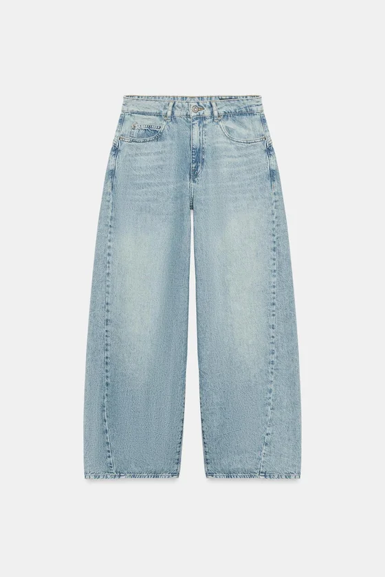 ДЖИНСЫ коллекция Zara «ZW» LOOSE  СО СРЕДНЕЙ ПОСАДКОЙ