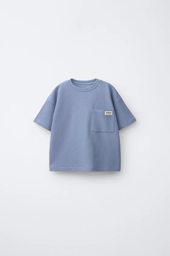 Пижама из вафельного трикотажа zara для детей от 1,5 до 6 лет