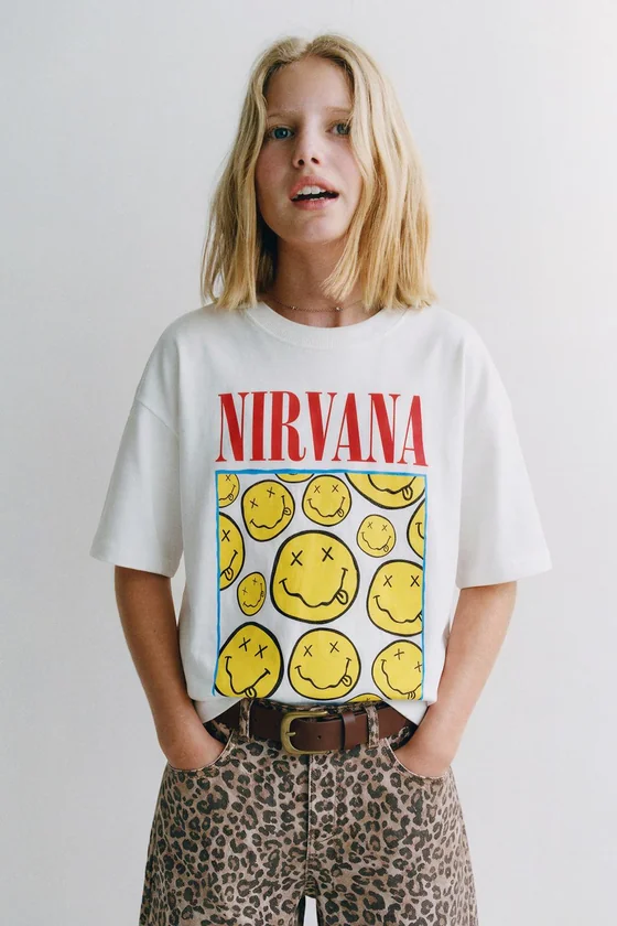 ФУТБОЛКА С ПРИНТОМ NIRVANA®
