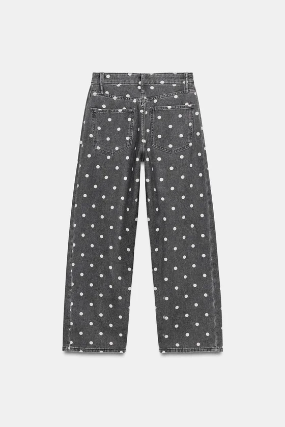 ДЖИНСЫ коллекция Zara «ZW» ANKLE  СО СРЕДНЕЙ ПОСАДКОЙ И ГОРОШКОМ