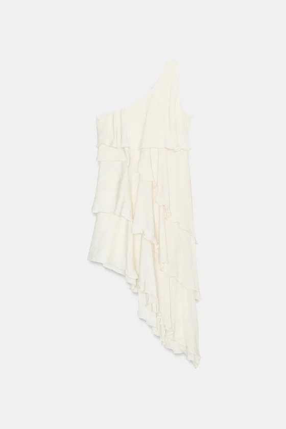 ПЛАТЬЕ МИДИ С ВОЛАНАМИ И УЗЛОМ
