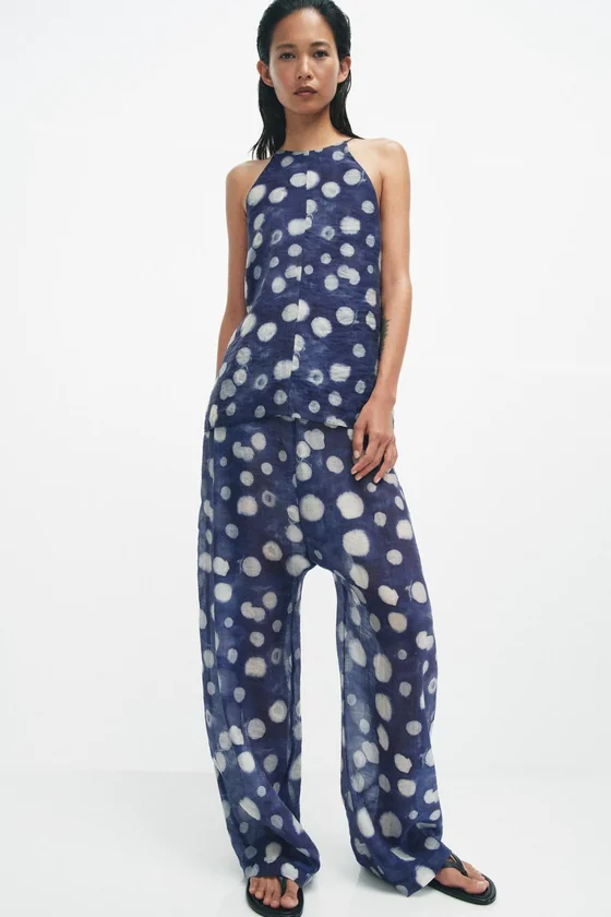 БРЮКИ В ГОРОШЕК — коллекция Zara «ZW»