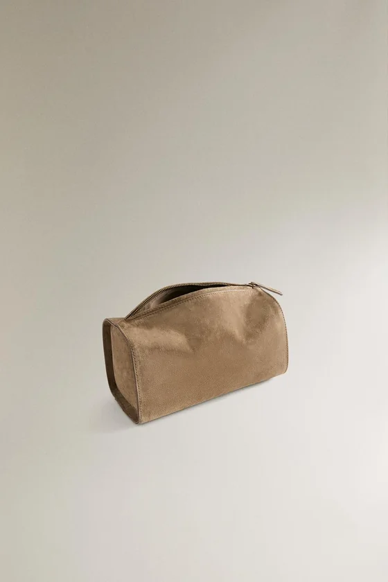 Кожаная косметичка