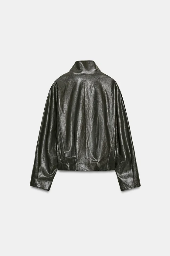 КУРТКА ИЗ ИСКУССТВЕННОЙ КОЖИ — коллекция Zara «ZW»
