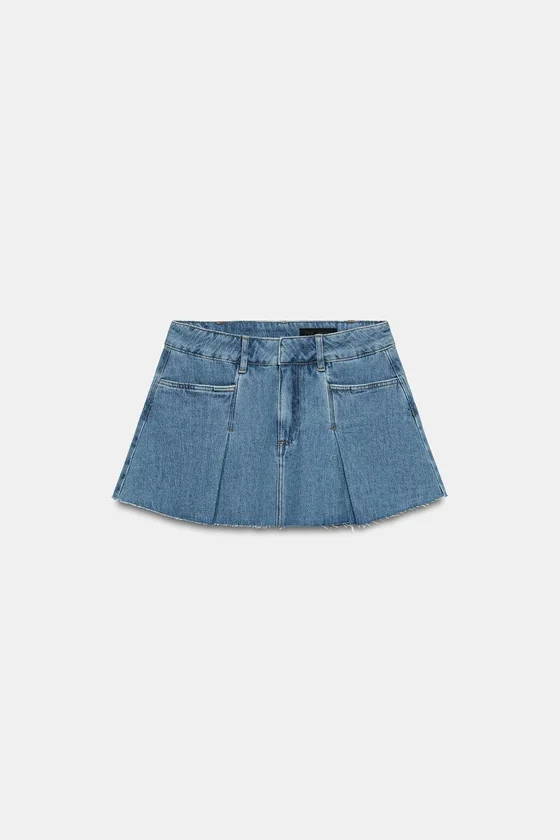 КОРОТКАЯ ДЖИНСОВАЯ ЮБКА — коллекция Zara «ZW»