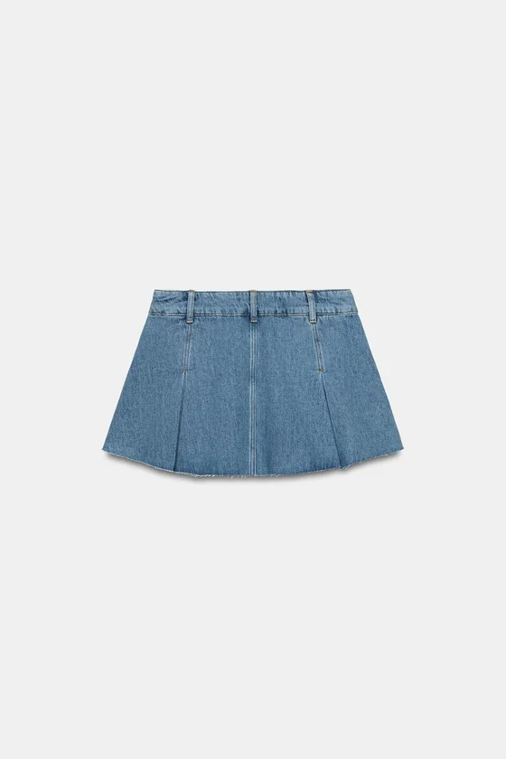 КОРОТКАЯ ДЖИНСОВАЯ ЮБКА — коллекция Zara «ZW»