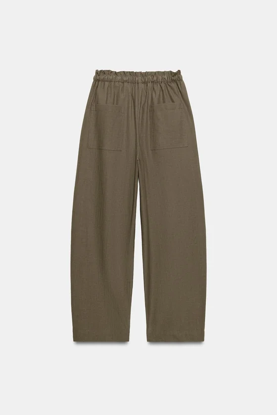БРЮКИ TAPERED С ЭЛАСТИЧНЫМ ПОЯСОМ