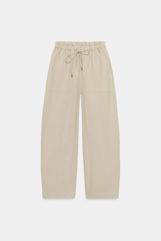 БРЮКИ TAPERED С ЭЛАСТИЧНЫМ ПОЯСОМ