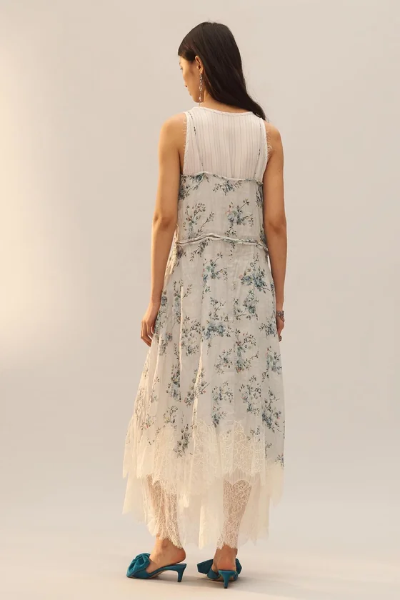 Платье с рисунком из рами Лимитированная коллекция