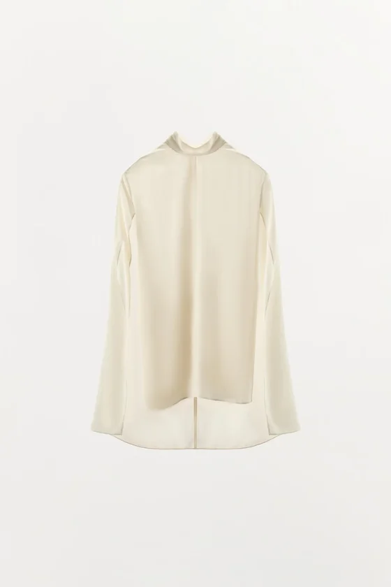 РУБАШКА-КЕЙП С РАЗРЕЗАМИ коллекция Zara «ZW»