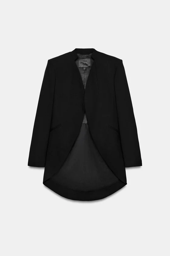 ДЛИННЫЙ МИНИМАЛИСТИЧНЫЙ БЛЕЙЗЕР — коллекция Zara «ZW» лимитированная серия