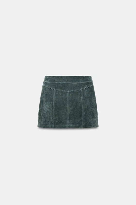 МИНИ-ЮБКА ИЗ 100% ЗАМШИ