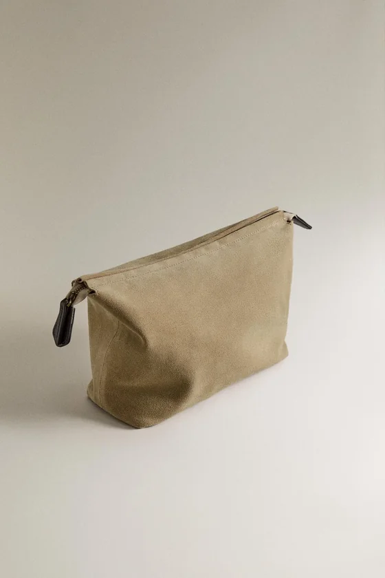 Футляр для косметики из замши