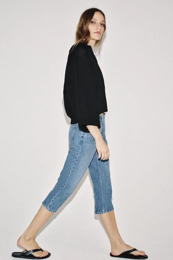ДЖИНСЫ КАПРИ СО СРЕДНЕЙ ПОСАДКОЙ — коллекция Zara «ZW»