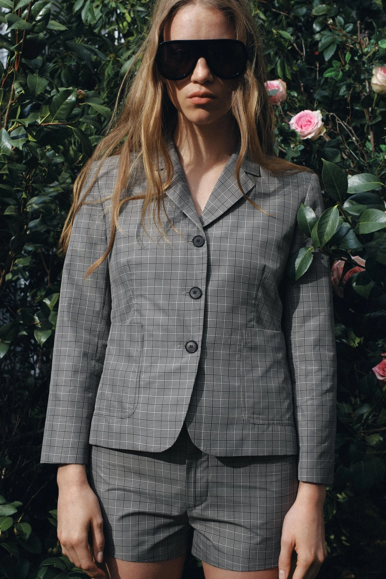 Шерстяной жакет Zara «ZW» check