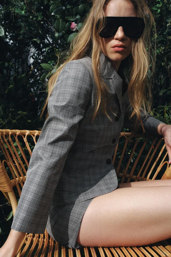 ШОРТЫ В КЛЕТКУ — коллекция Zara «ZW»