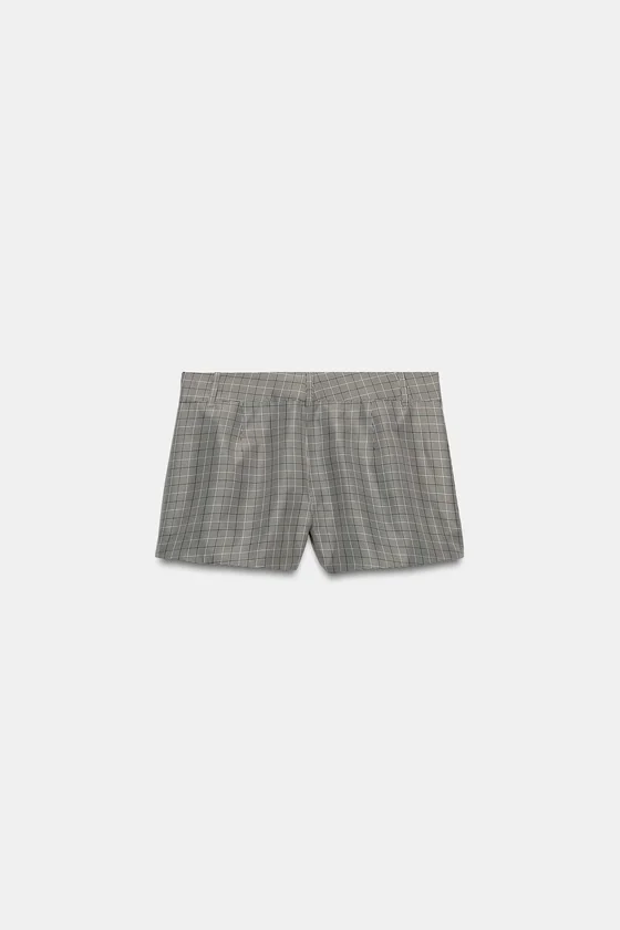ШОРТЫ В КЛЕТКУ — коллекция Zara «ZW»