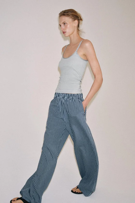 БРЮКИ  В ПОЛОСКУ — коллекция Zara «ZW»