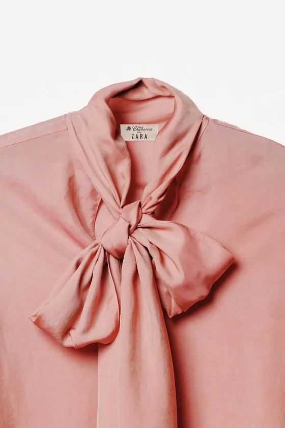 Блуза с галстуком willy chavarria x zara