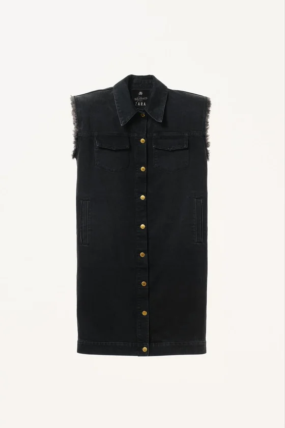Джинсовое платье без рукавов willy chavarria x zara