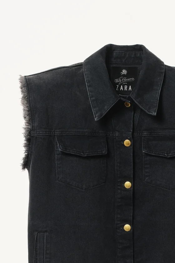 Джинсовое платье без рукавов willy chavarria x zara