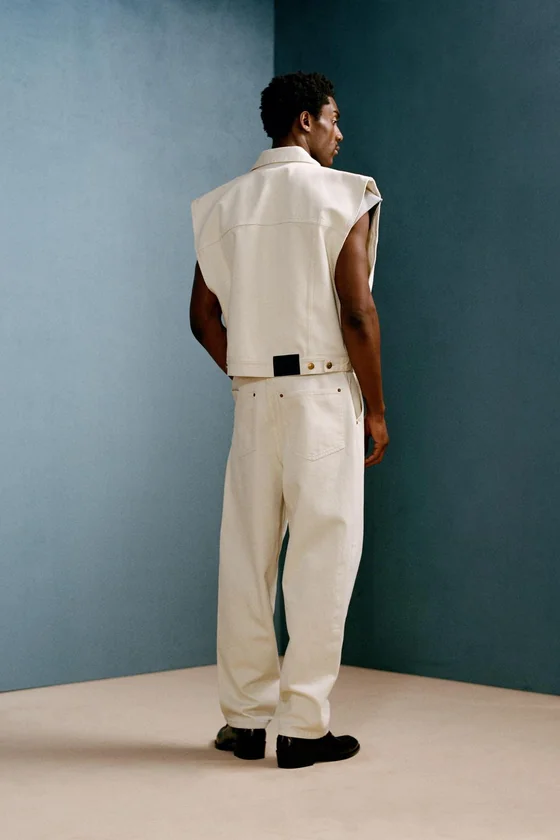 Джинсовый жилет прямого кроя willy chavarria x zara