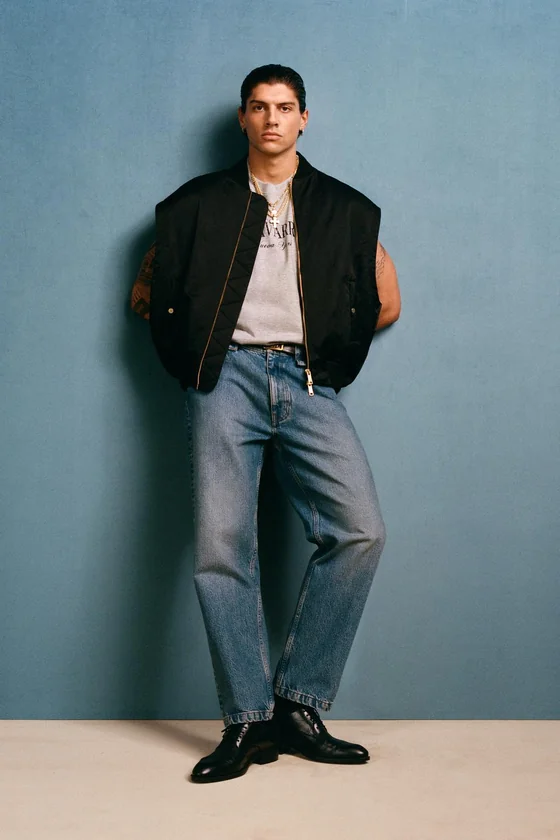 Оверсайз майка топ willy chavarria x zara