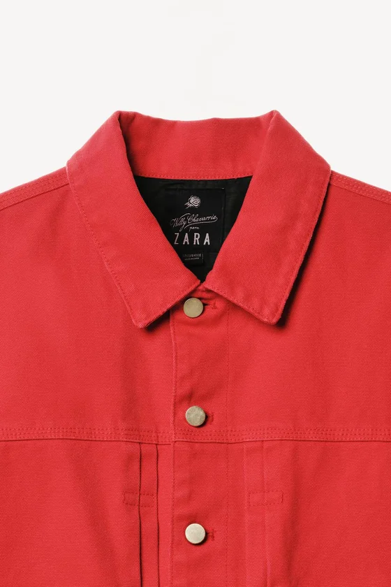 Жакет прямого кроя с отбортовками willy chavarria x zara