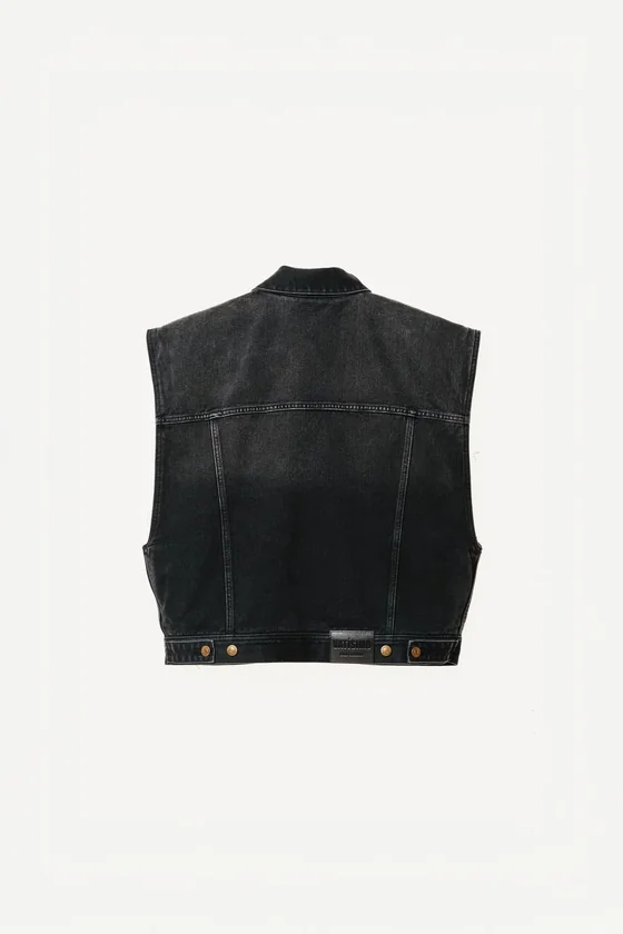 Джинсовый жилет свободного кроя willy chavarria x zara
