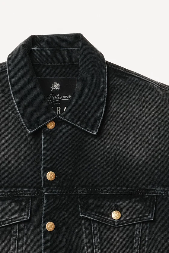 Джинсовый жилет свободного кроя willy chavarria x zara