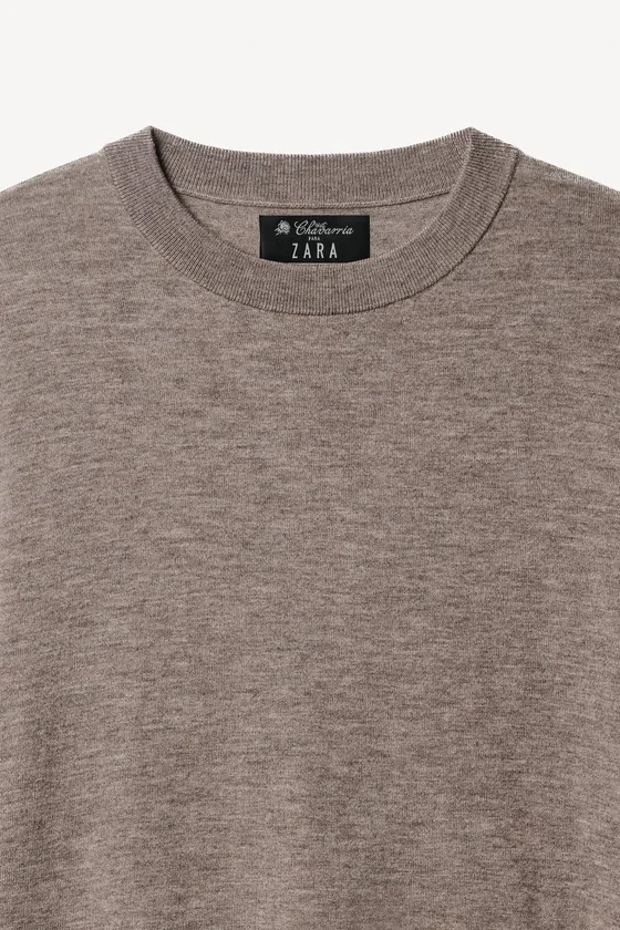 Короткий свитер из легкой шерстяной смеси willy chavarria x zara