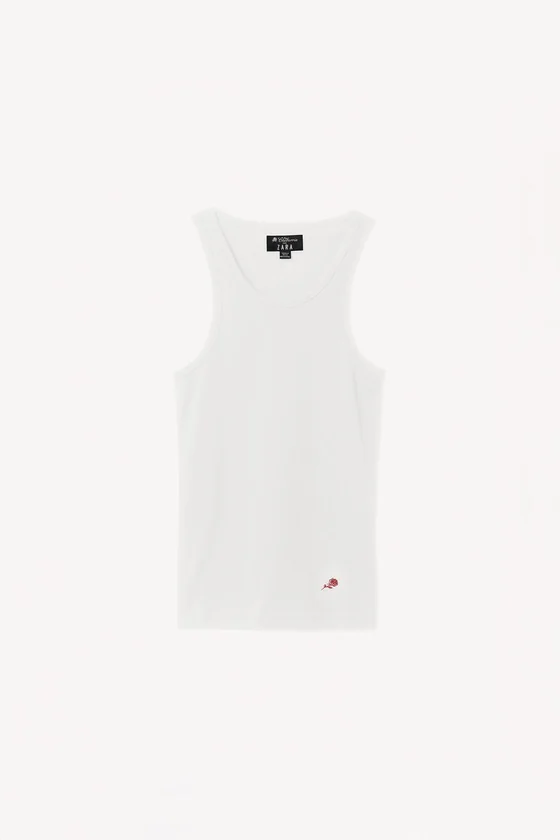 Футболка-майка rib tank top willy chavarria x zara