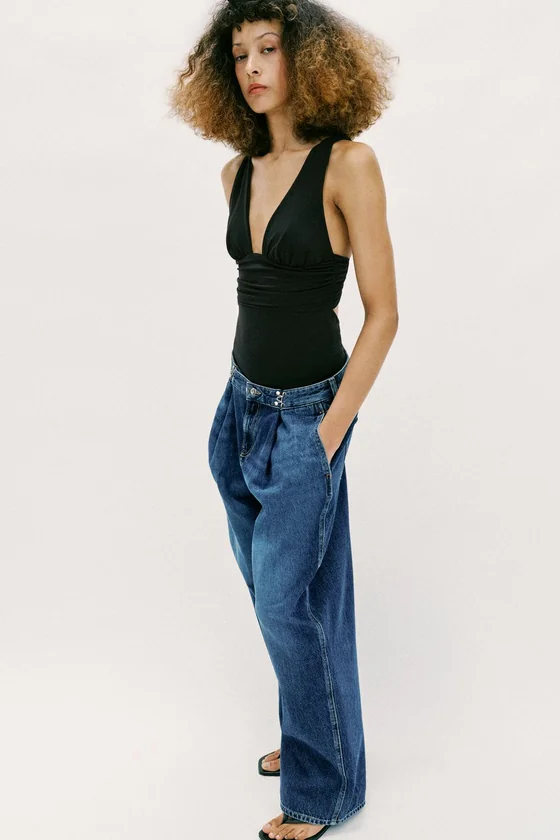 БОДИ ИЗ ПОЛИАМИДА С ОТКРЫТОЙ СПИНОЙ
