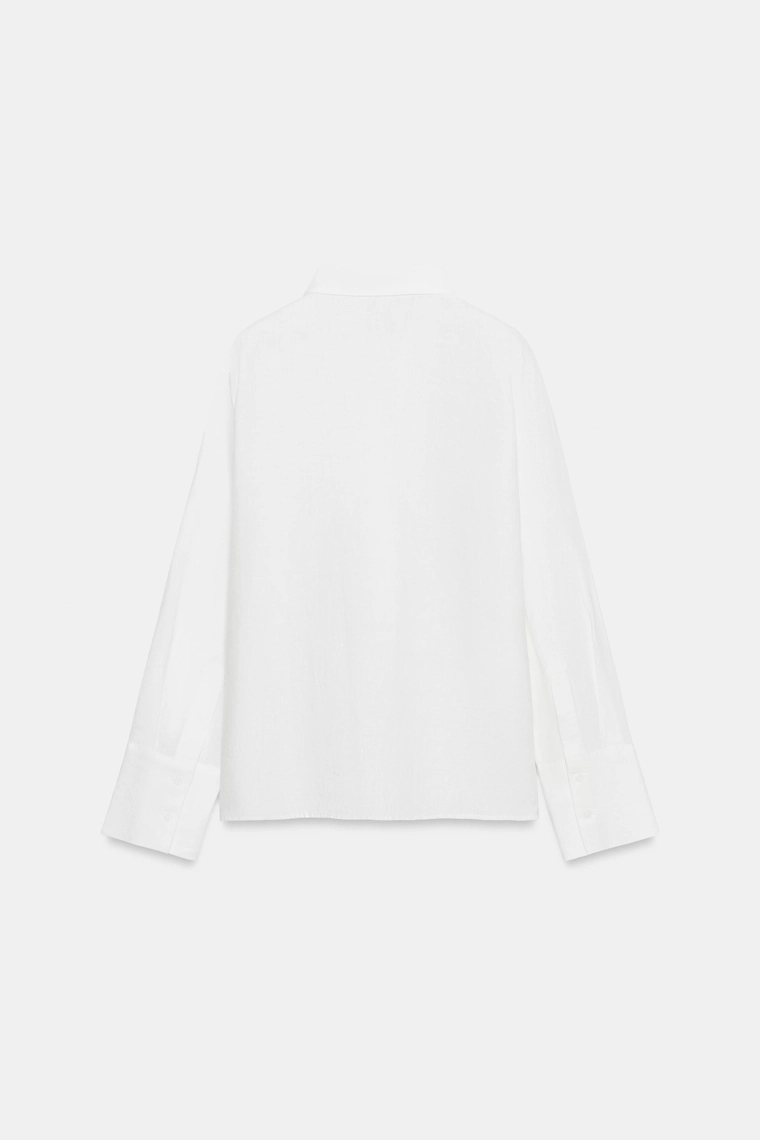 РУБАШКА ИЗ 100% ЛЬНА — коллекция Zara «ZW»