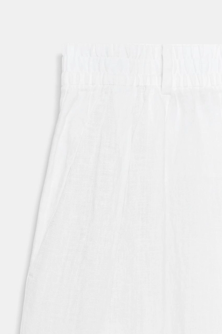 БРЮКИ ИЗ ЛЬНА СО СКЛАДКАМИ — коллекция Zara «ZW»