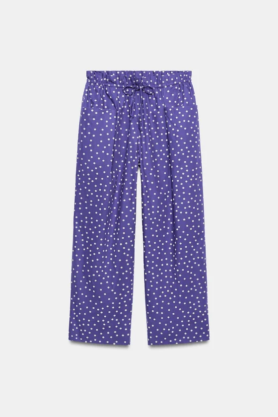 БРЮКИ В ГОРОШЕК — коллекция Zara «ZW»