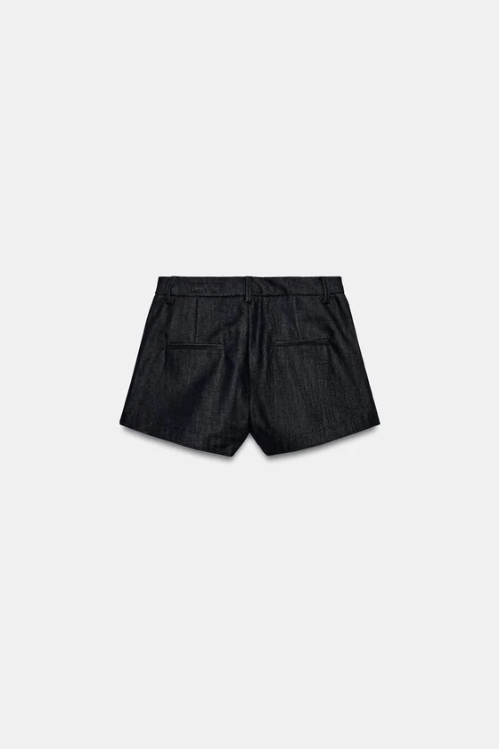 ДЖИНСОВЫЕ ШОРТЫ С ЗАЩИПАМИ — коллекция Zara «ZW»