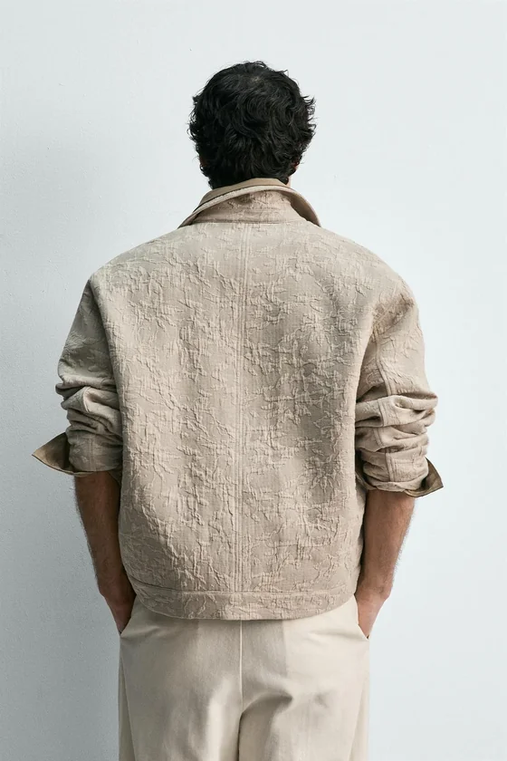КУРТКА JACQUARD С ЦВЕТОЧНЫМ ПРИНТОМ