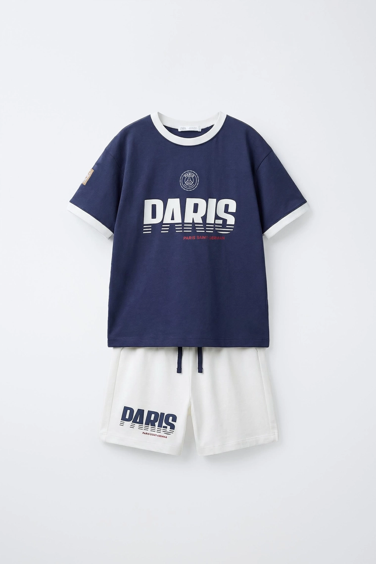 Пижама с принтом psg для детей 6-14 лет