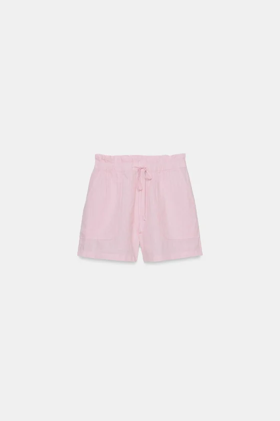 ЛЬНЯНЫЕ ШОРТЫ — коллекция Zara «ZW»