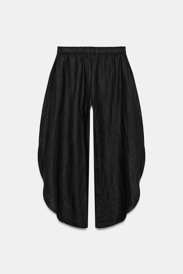 БРЮКИ ИЗ ЛЬНА С РАЗРЕЗАМИ — коллекция Zara «ZW»