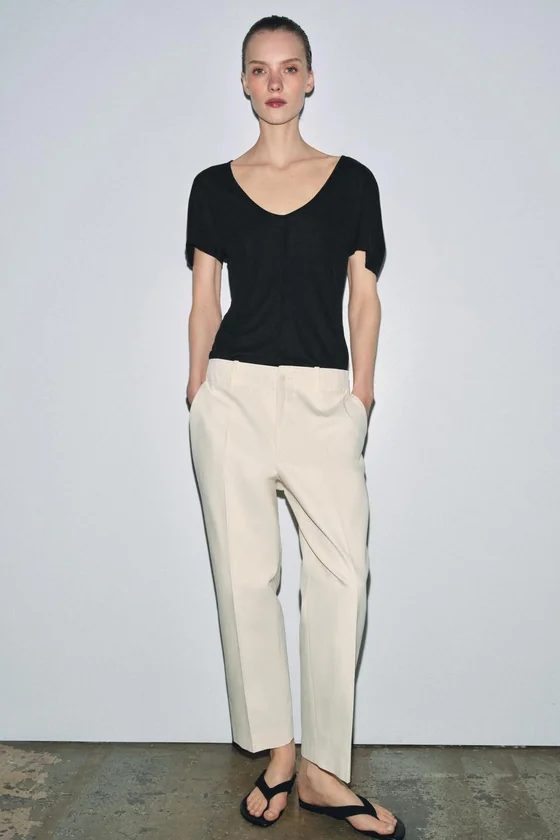 УКОРОЧЕННЫЕ БРЮКИ — коллекция Zara «ZW»