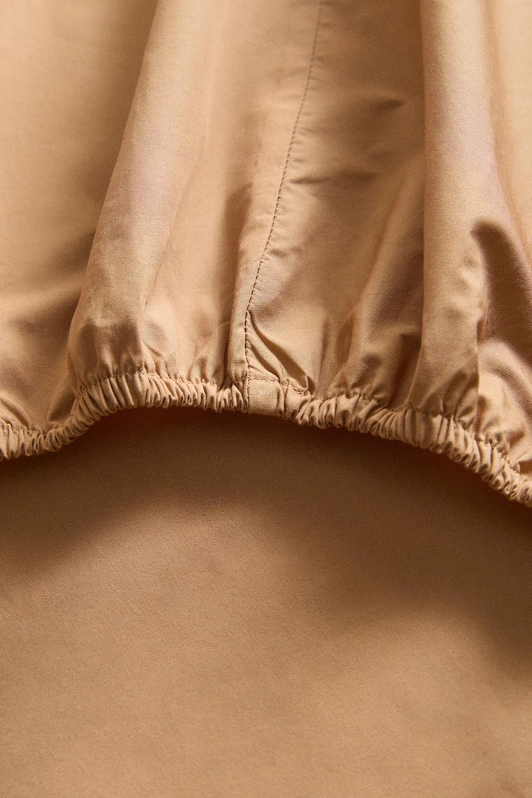Приталенная простыня с резинкой percale | высота 40 см (300 нитей)