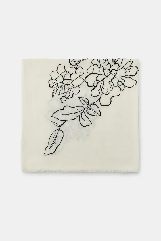 ПЛАТОК ИЗ ЛЬНА С ВЫШИВКОЙ