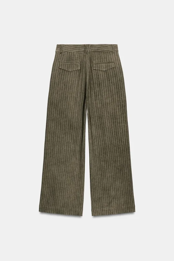 ЖАККАРДОВЫЕ БРЮКИ В ПОЛОСКУ — коллекция Zara «ZW»