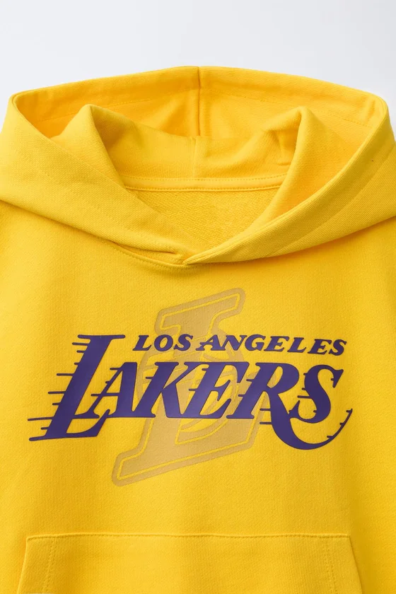 ТОЛСТОВКА-ЖИЛЕТ С КАПЮШОНОМ NBA — LOS ANGELES LAKERS