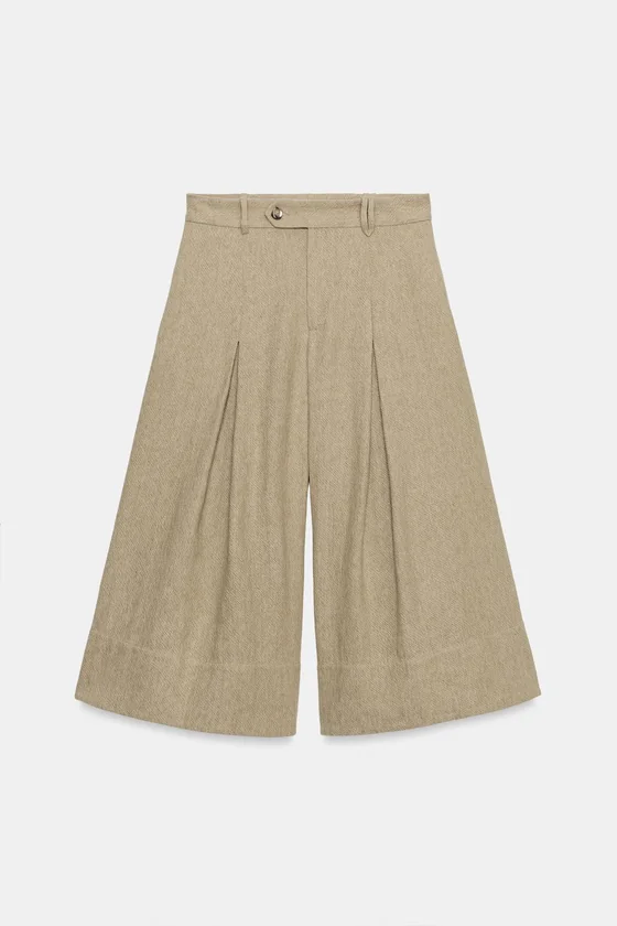 ШИРОКИЕ БРЮКИ ИЗ ЛЬНА — коллекция Zara «ZW»