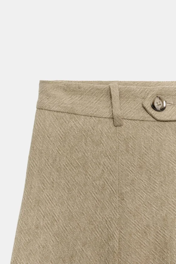 ШИРОКИЕ БРЮКИ ИЗ ЛЬНА — коллекция Zara «ZW»